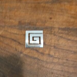 Silver Geometric Brooch